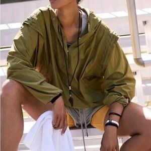 NWT Free People Olive Trek on Popover Pullover Size L